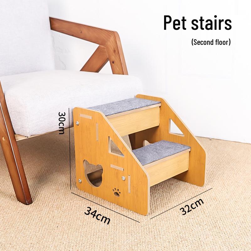 

Sturdy Cat Climbing Ladder: Anti-Slip, Durable Scratching Board with Stable Slope to Protect Joints Independent Box Packaging