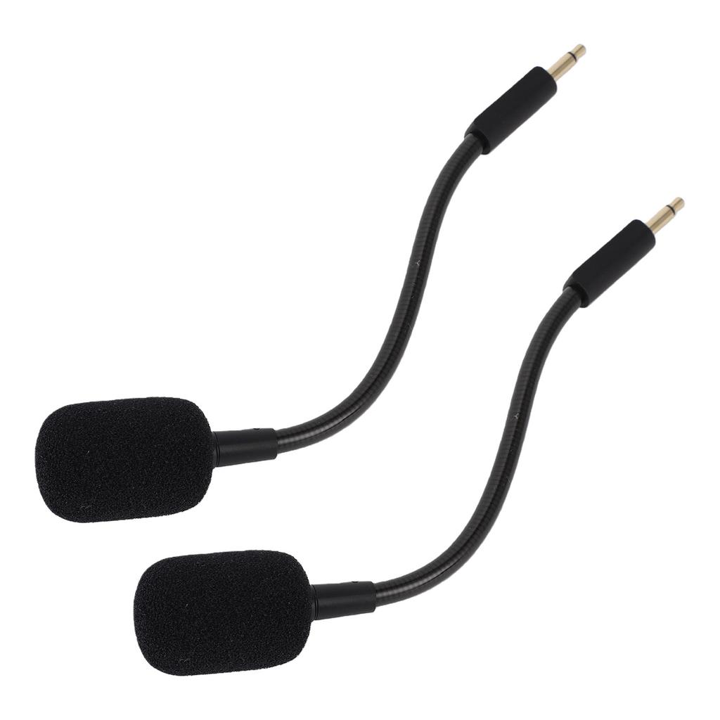2PCS Mic Replacement for Kraken V3 Wired USB Gaming Headset Noise Cancelling Boom Microphone with 3.5mm Plug