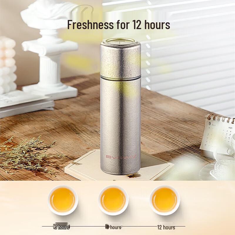 BVGMAV 180ml Pure Titanium Insulated Bottle