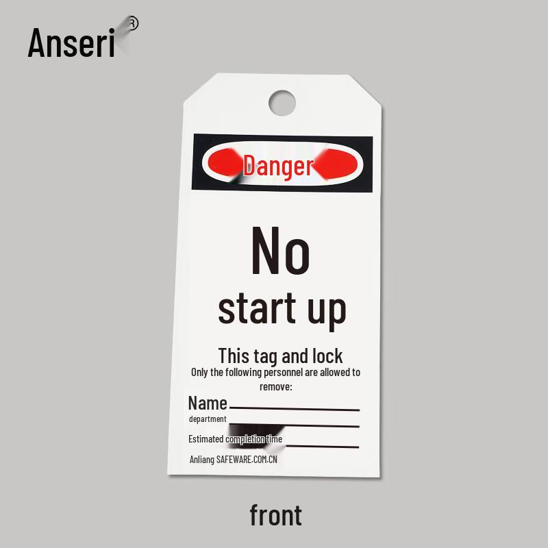 Ansairui Economy 'Do Not Start' Safety Tags, 50-Pack