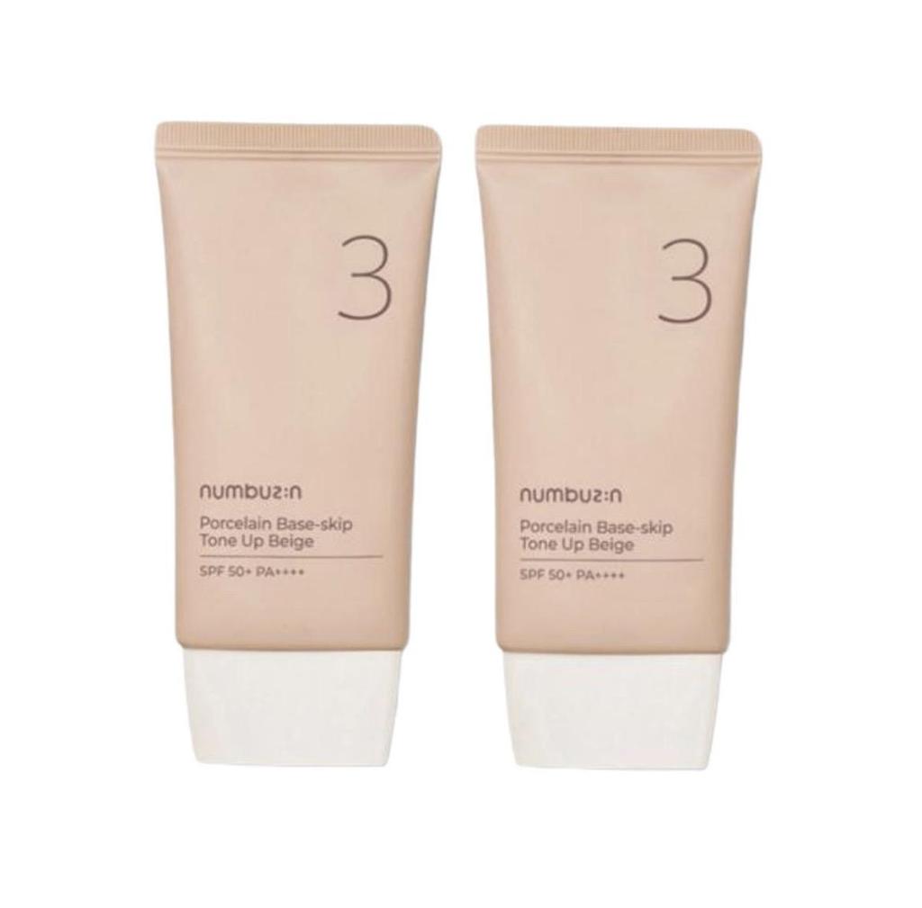 NUMBUZIN No.3 Porcelain Base-Skip Tone Up Beige SPF50+ PA++++  50ml