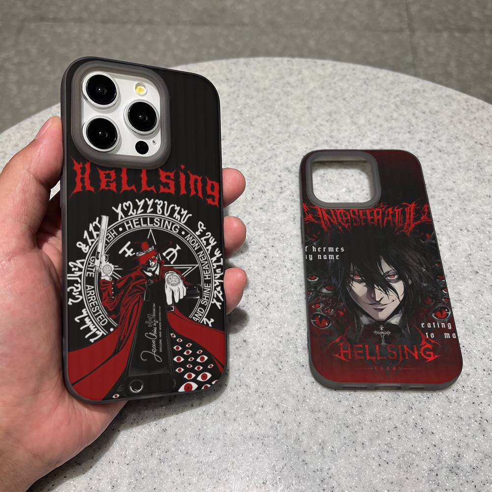 Horror Anime Hellsing Phone Case For IPhone 17 16 15 14 Plus 11 12 13 Pro Max Shockproof Protection Soft Back Cover