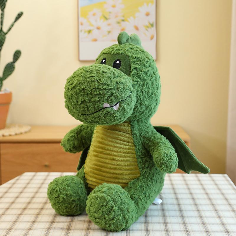 Creative Candy Dinosaur Plush Toy Cute Cartoon Green Little Flying Dragon Doll Sleeping Pillow Rag Doll