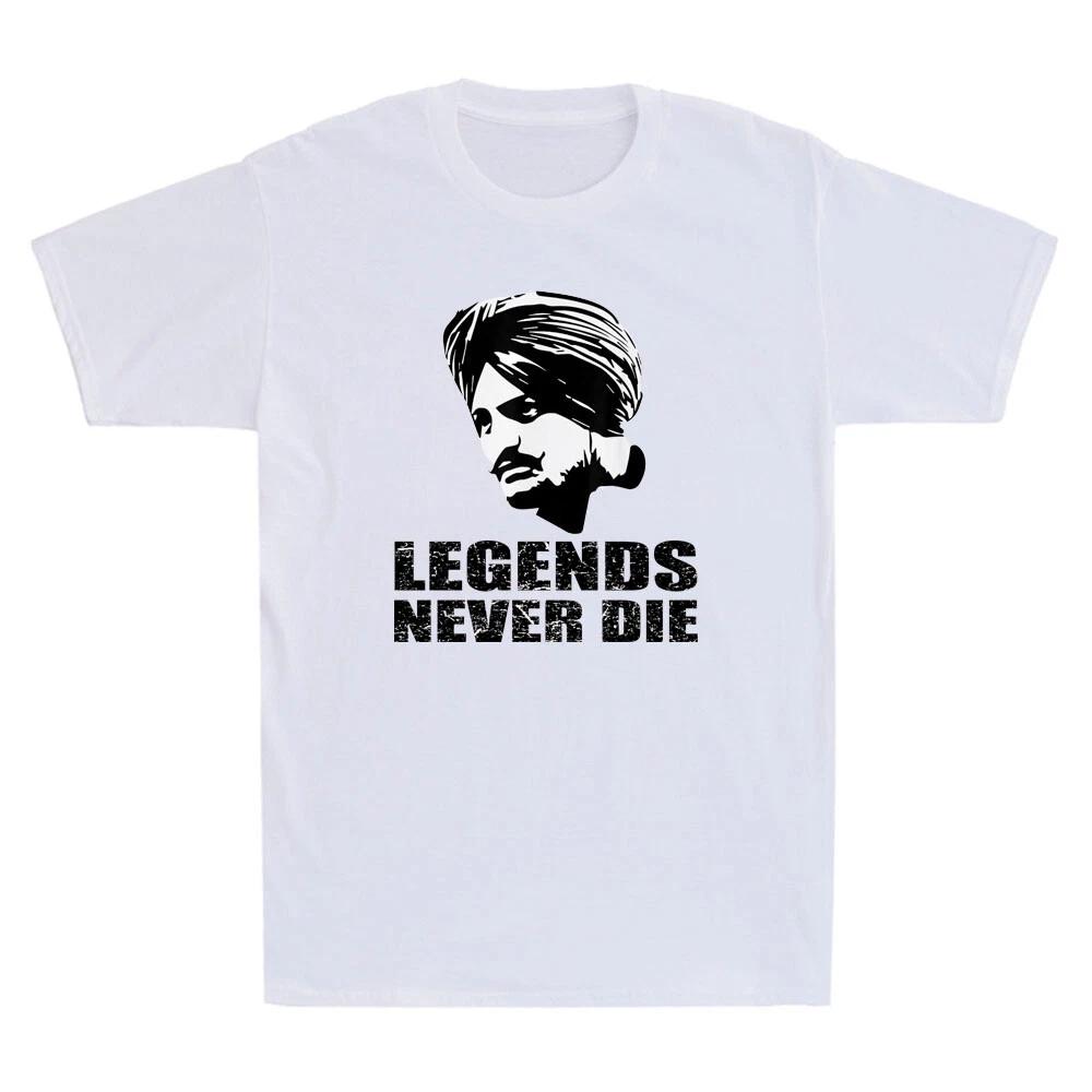 Men s and Women s T-shirts Sidhu Moosewala Rapper Legends Never Die Vintage XXXXL
