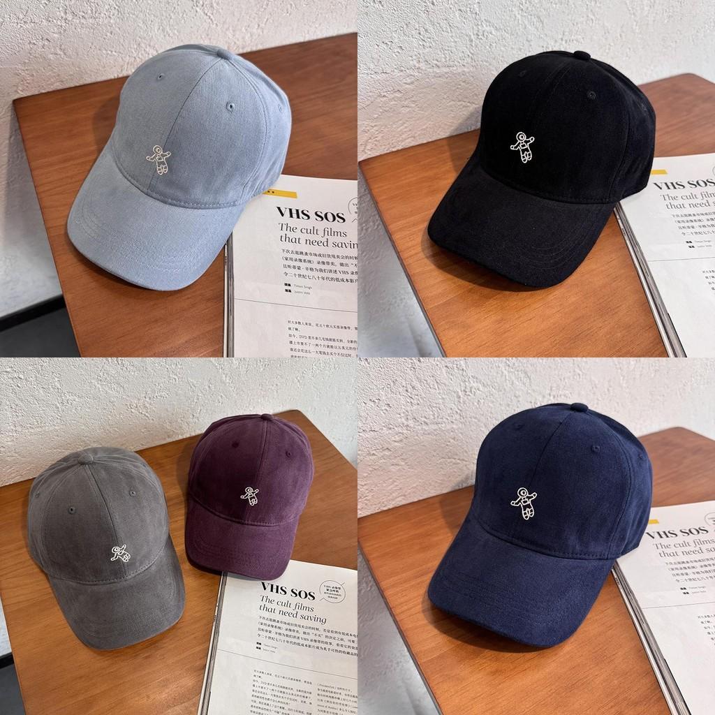 Cotton Embroidered Cartoon Baseball Cap With Sunshade For Women And Men Spring Summer
