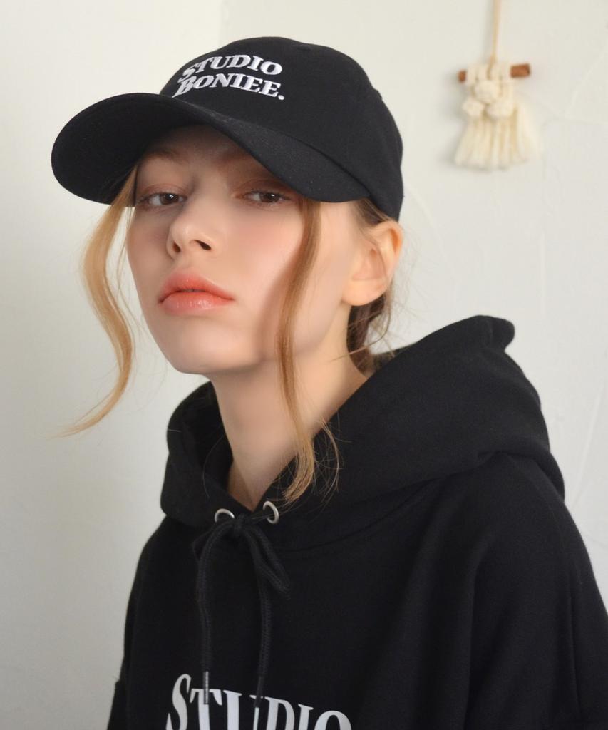 BONIEE Logo Typo Ball Cap Black