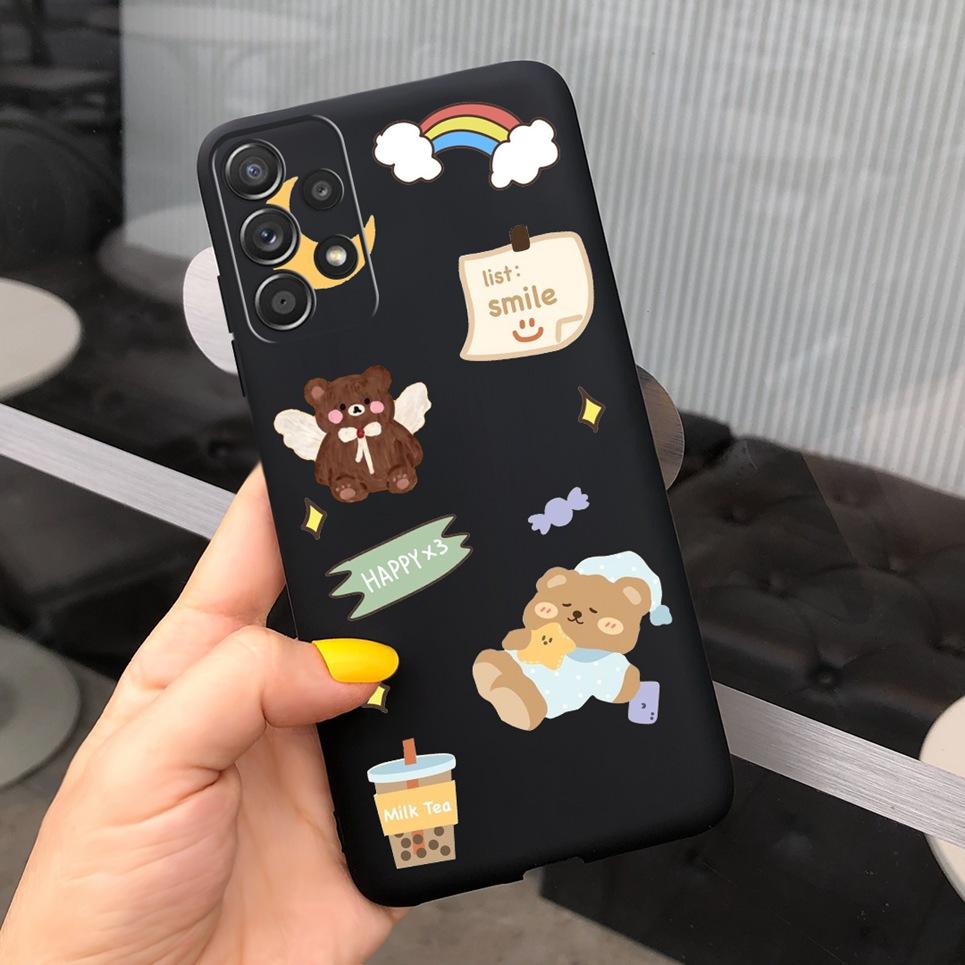 For Samsung Galaxy M32 M33 M13 M23 M12 M53 Phone Case Back Cover Dinosaur Bear Cartoon Child Fundas For Samsung M13 M23 M33 5G