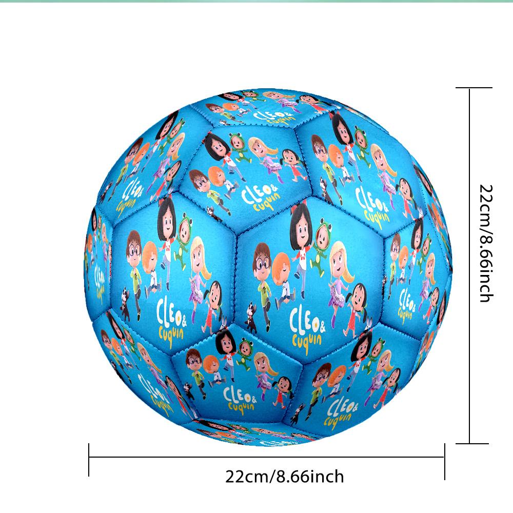 Cleo And Cuquin Soccer Ball Size 5 Soccer Ball, Machine-stitched, Durable, Suitable for Training and Matches Fan Gift