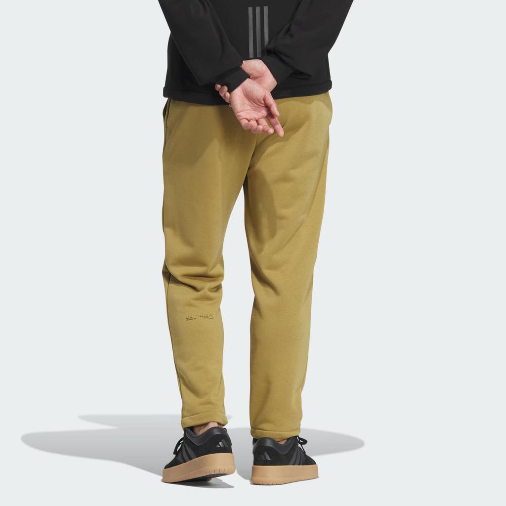 adidas TECH RAIN KNIT JOGGERS Casual Pants Men's Khaki Brown JI8676
