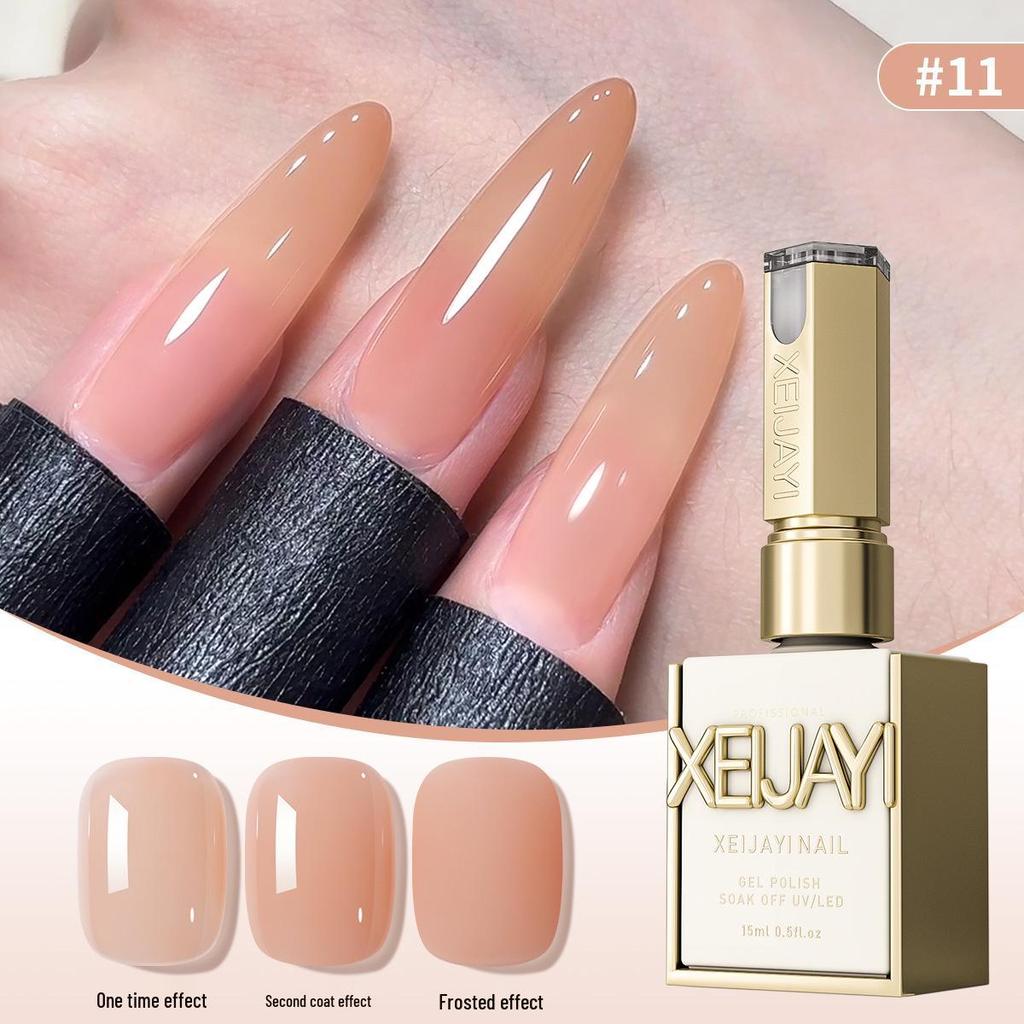 Ice Transparent Nude Gel Polish 2025: Versatile Whitening Sheer Skin Tone Nail Art Phototherapy Gel