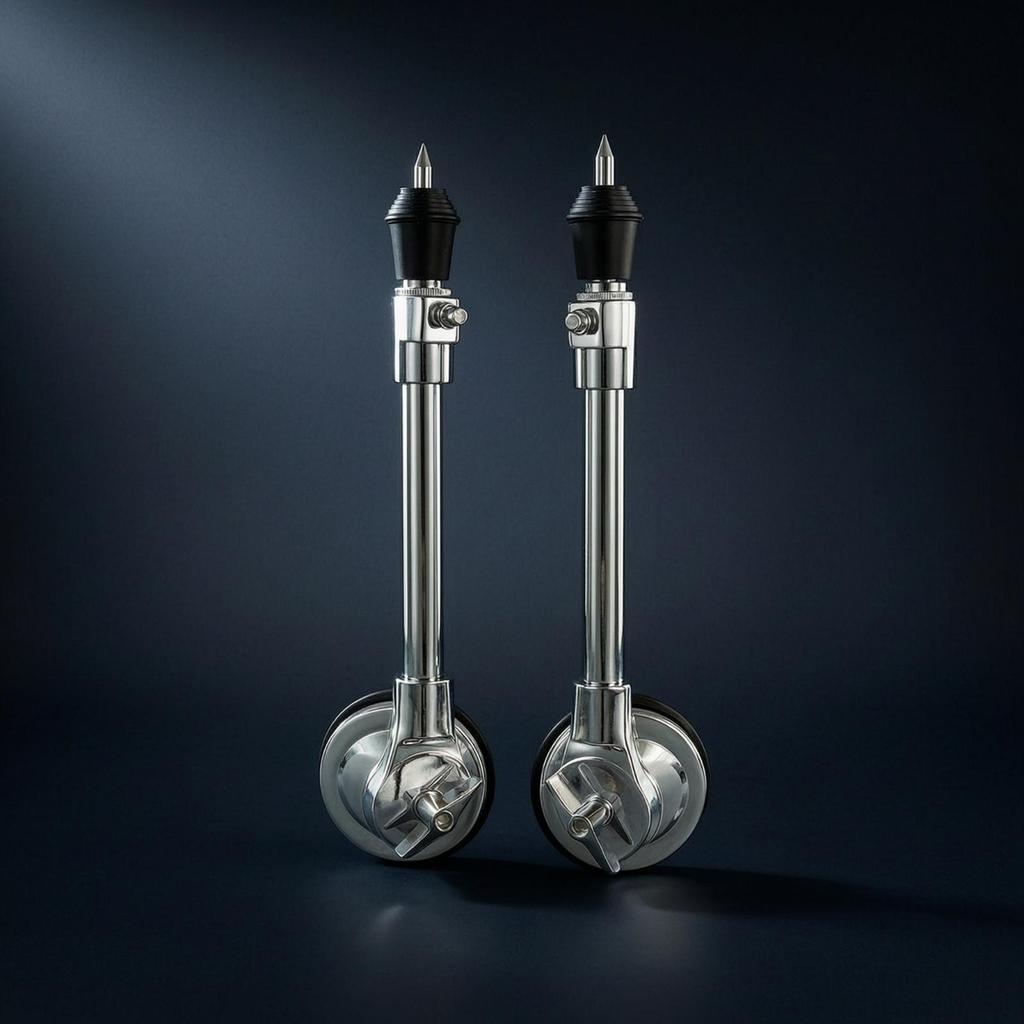 2 Pieces Drum Leg with Caster Bass Mobile Hardware for Drummers, Percussionists, Stage,