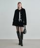 MONGDOL Fur Mini Skirt Black Mdsk031Black