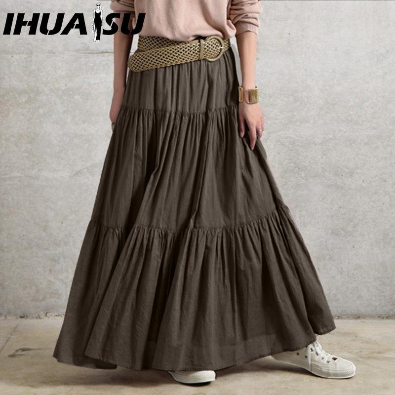 

IHUASU Жіноча Модна Повсякденна Літня Весняна Спідниця XL