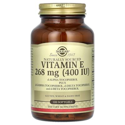 Vitamina E naturale grezza, 268 mg (400 UI), 100 capsule molli