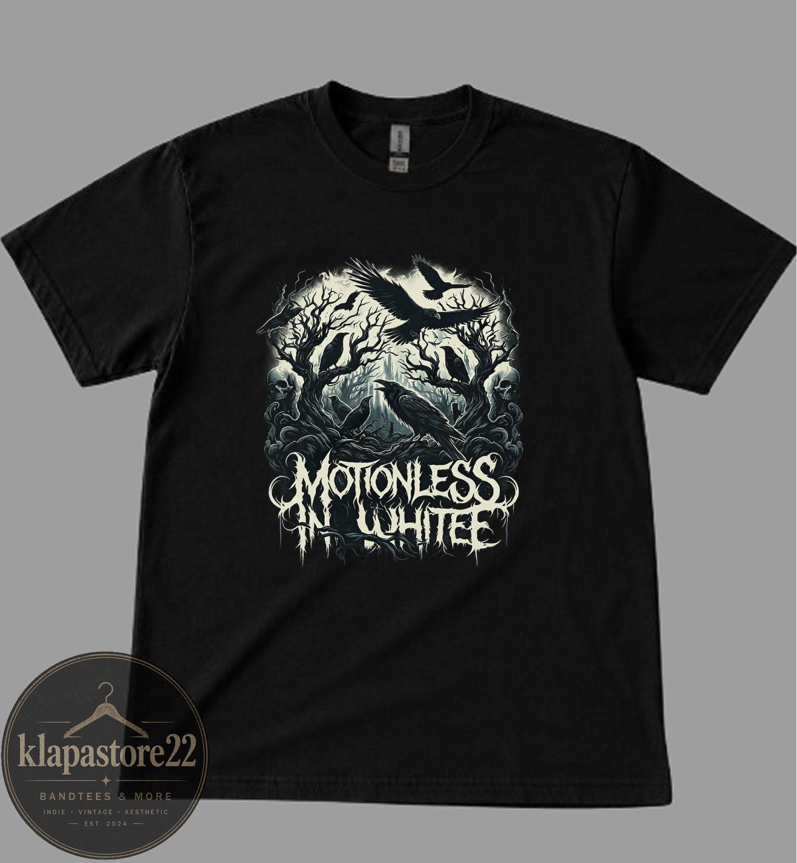 Motionless In White T-Shirt | Another Life Band Merch, Unisex Metal Tee 2XL