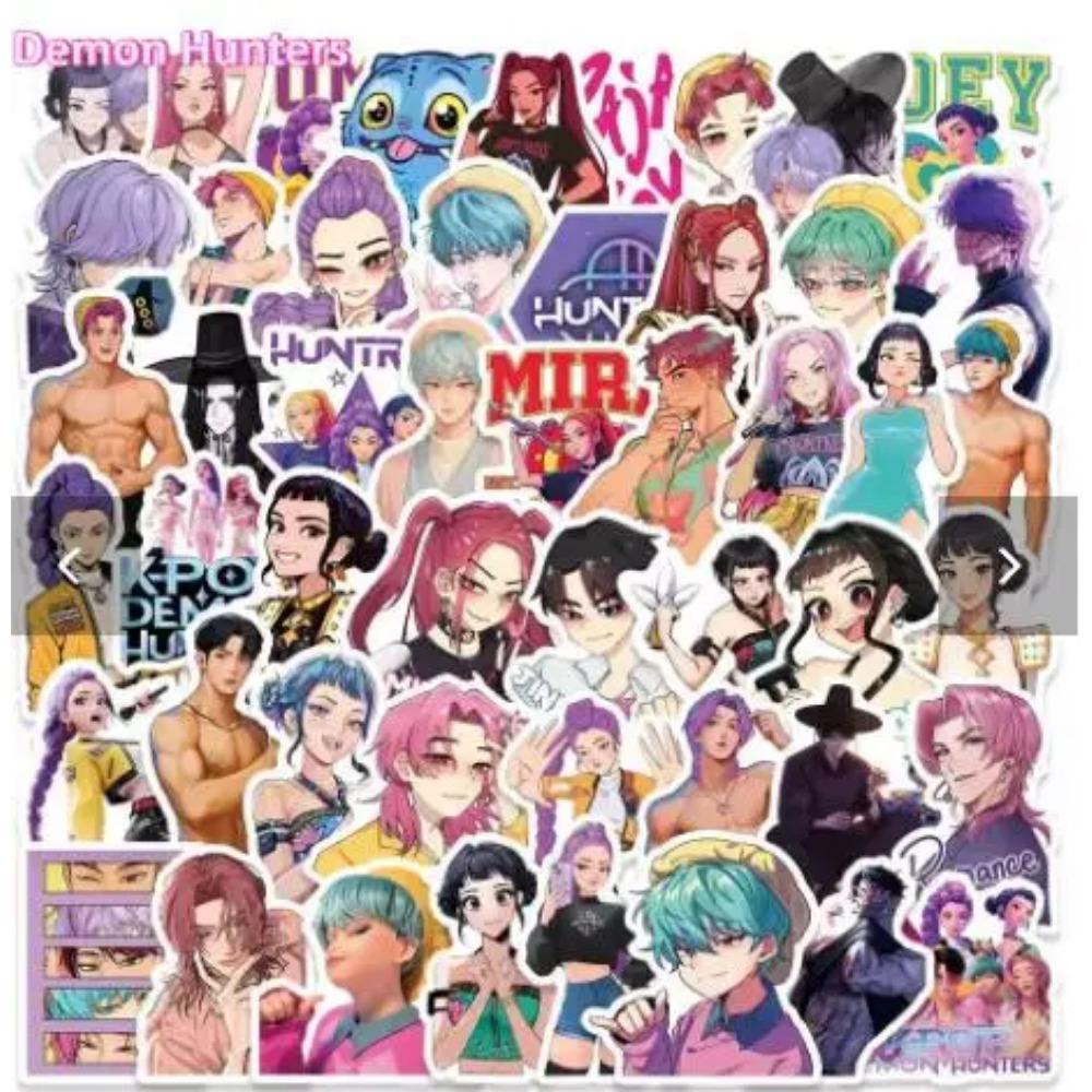 KPop Demon Hunters Party Invitation Card Anime Kids Birthday Greeting Card Single-Page Invitation Card Party Decoration gift