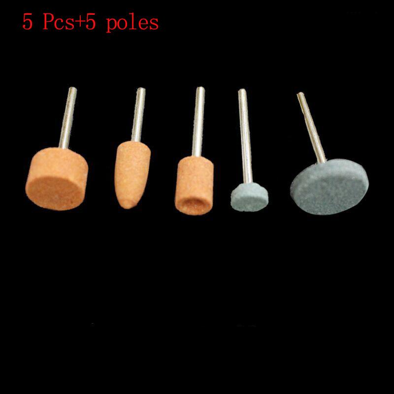 3mm Red Corundum Grinding Head Multi-style Combination Set Grinding Wheel Grinding Head Mini Electric Grinding Grinding Head