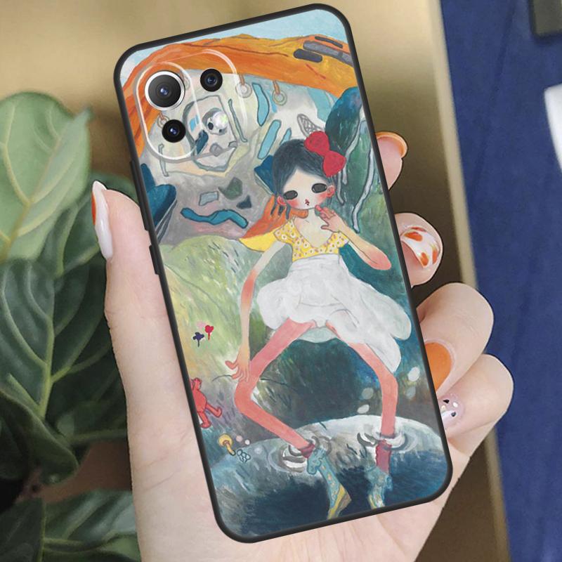 Cartoon Aesthetic Aya Takano Case For Xiaomi 15 14 Ultra 13T 14T 15T Pro 17 Pro Max POCO F8 F7 F5 F6 X5 X6 X7 Pro Coque