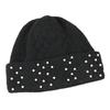 Autumn and winter new warm little pearl fashion knitted hat outdoor riding windproof and cold thickened versatile wool hat