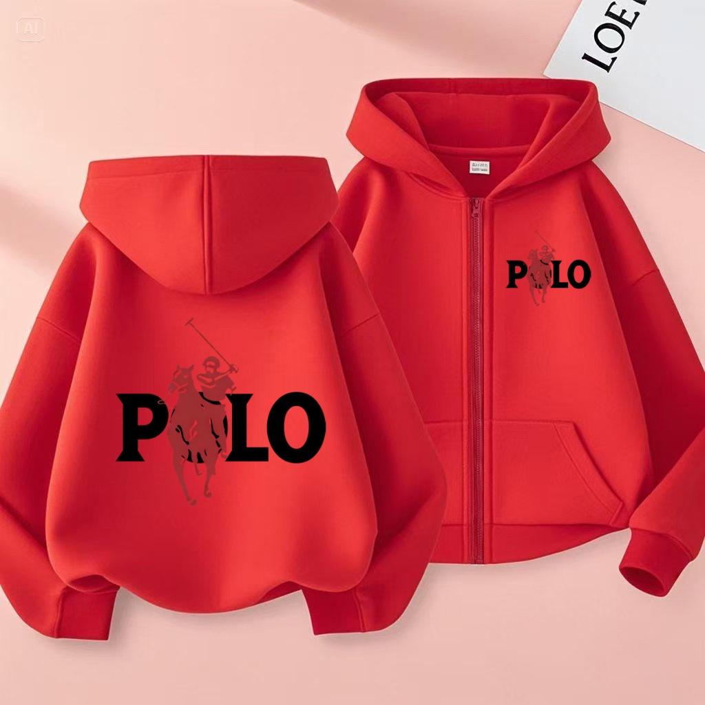 Kids Zipper Style Cardigan Coat Fashion Letter Loose Sweatshirt Toddler Boy Girl 3-14 Yrs Hoodie Casual Brand Sports Top Clothes