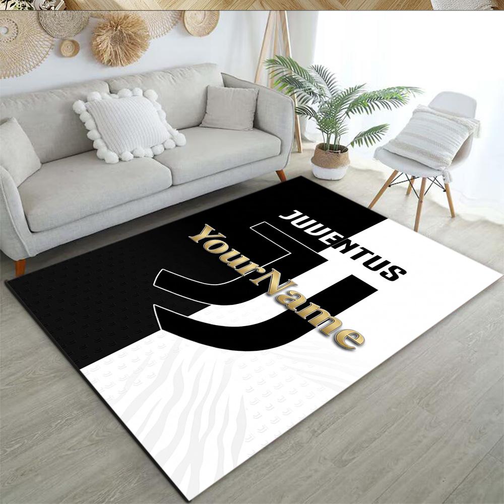 Juventus Personalized Name Floor Mat Suitable for Study room Outdoor Dormitory Living Rooms Anti-slip Rug Office home decor