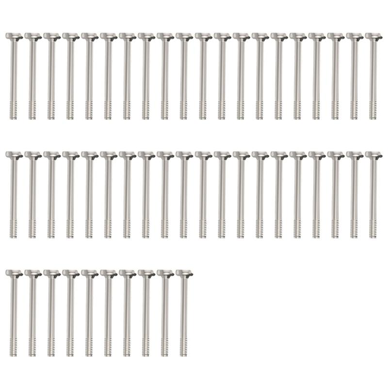 50Pcs Aluminum Computer Fan Screw Computer PC Motherboard Video Card Screw Insulation Radiator Fan Accessories серебряный