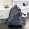 ins College Style Large Capacity School Bag Female Versatile College Student Junior High School Student Personality Kitten Printed Backpack Female