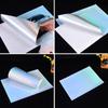 20Pcs A4 Rainbow Sticker Paper Printable Holographic Vinyl Sticker Paper Dries Quickly Waterproof Sticker For Ink Print
