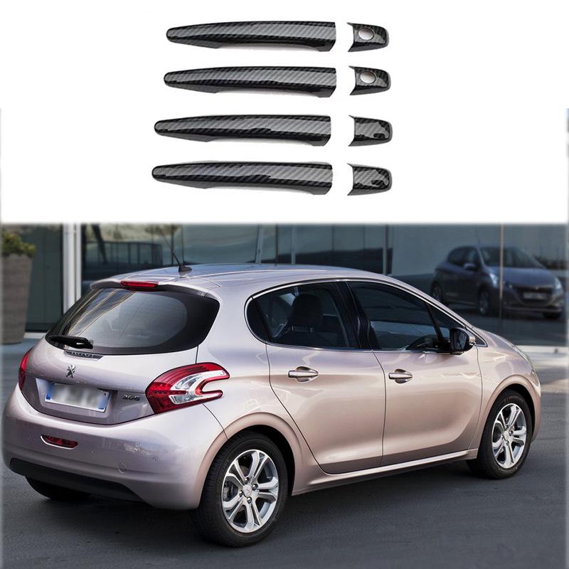 12-19 Peugeot 208 A9 Negro Manija de Puerta y Decoración de Cuenco