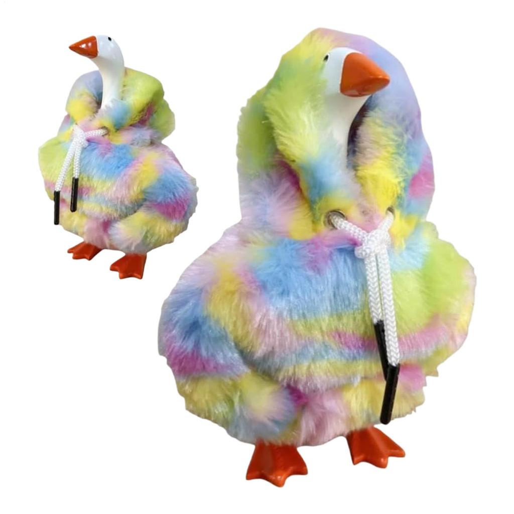 Desk Duck Outfits Colorful Table Duck Outfits Shirt Colorful 7Inch Clothing For Indoor Fall Christmas Halloween Decoration