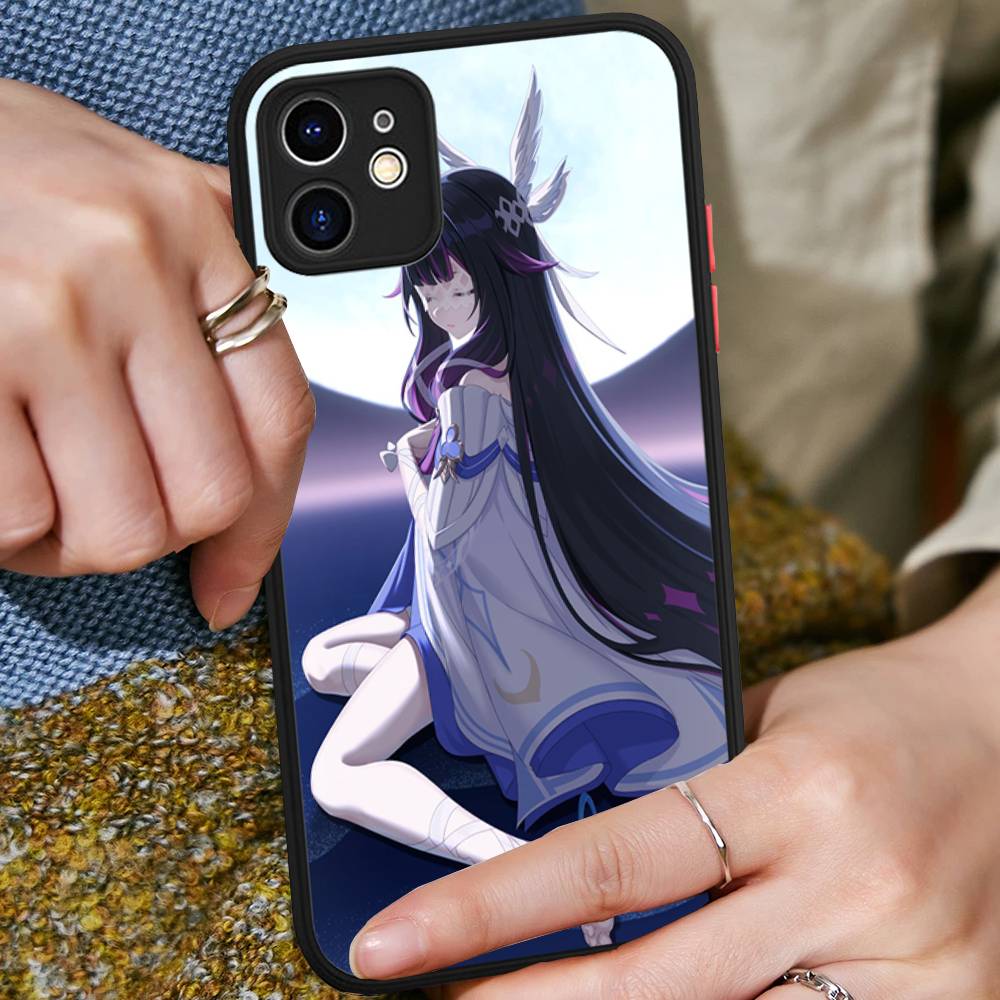 Genshin Impact Columbina Phone Case For IPhone 16 15 14 11 12 13 Pro Max Plus 12 XS Max Back Cover Matte Case