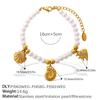 Seaside vacation wind shell starfish imitation pearl bracelet necklace niche design high-end suit women