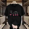 Tricou Trendy cu Mânecă Scurtă din Bumbac Pur pentru Bărbați Tricou Versatil cu Gât Rotund Trendy pentru Bărbați și Femei Bărbați