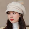 Octagonal Hat Children's Autumn and Winter Thickened Warm Ear Protector Beret Fashion Versatile Literary Show Small Hat