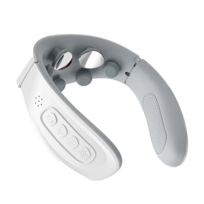 Massageador Inteligente de Coluna 3D 5 Modos 15 Níveis Massageador Inteligente de Coluna e Pescoço com Calor Vibração Branco