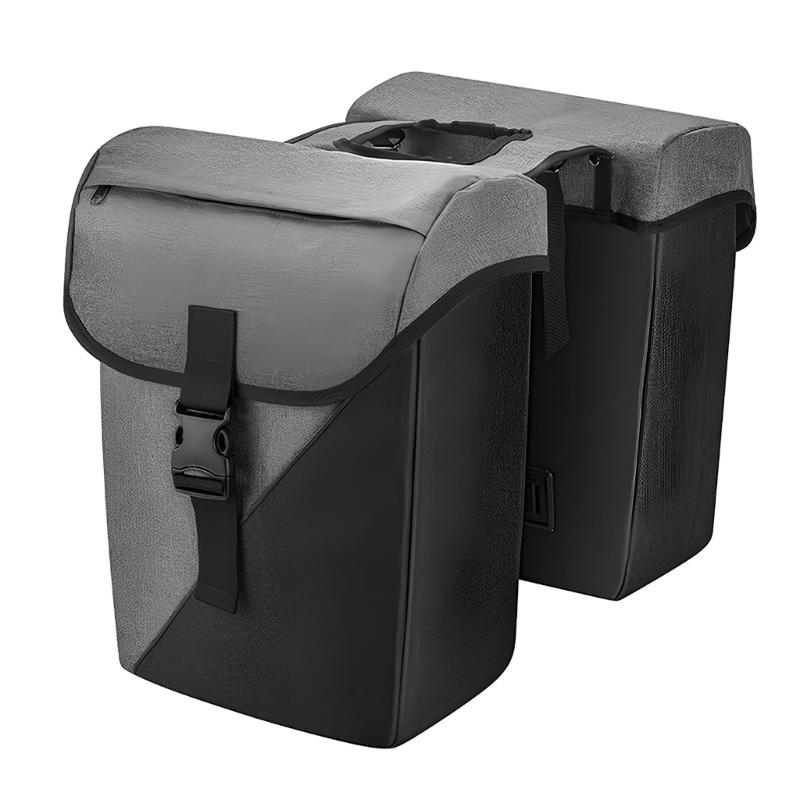 

Universals Travel Bags Suitcases Saddlebags Big Capacity Bags Bicycles Bags for Rear Racks and Convenient Storage чорний колір сірий