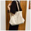New Trendy Canvas Tote Bag Women's Shoulder Bag Fashionable Urban Style Large Capacity
