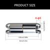 Set Of 2 Steel Hinges Screw On Designs Upgrades Heavy Duty Door Hinge Set for Internal Doors & Transformer Box Windows