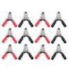 50 Sets Crocodile Clip Insulated Battery Cable Clamp 10A Tool Kit for Testing Equipment