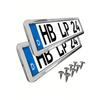 2Pc Stainless Steel EU License Plate Frame – V2A Material with Polished Finish a Thoughtful Gift for Car Enthusiasts License Plate Covers Frames 6