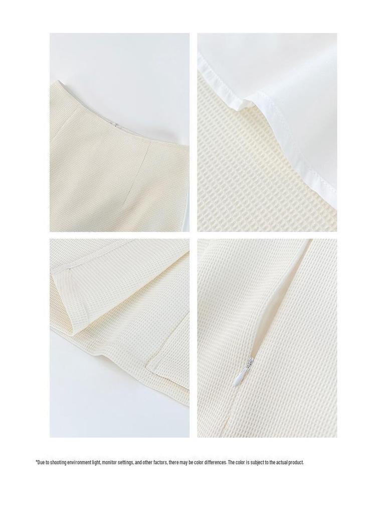 Interpret Beauty 2023 Summer Korean Black A-line High Waist Skirt for Women