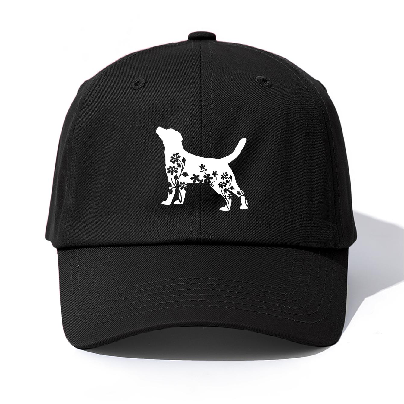 

1pc DOG Print Baseball Cap for Adults,Minimalist Retro Style Casual Soft Adjustable Dad Hat,Perfect As Gift чорний