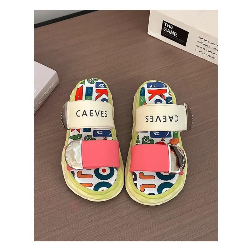 

Милые модные тапочки-слайды для женщин, повседневные сандалии на толстой подошве с липучками, удобная обувь для отдыха на открытом воздухе 40