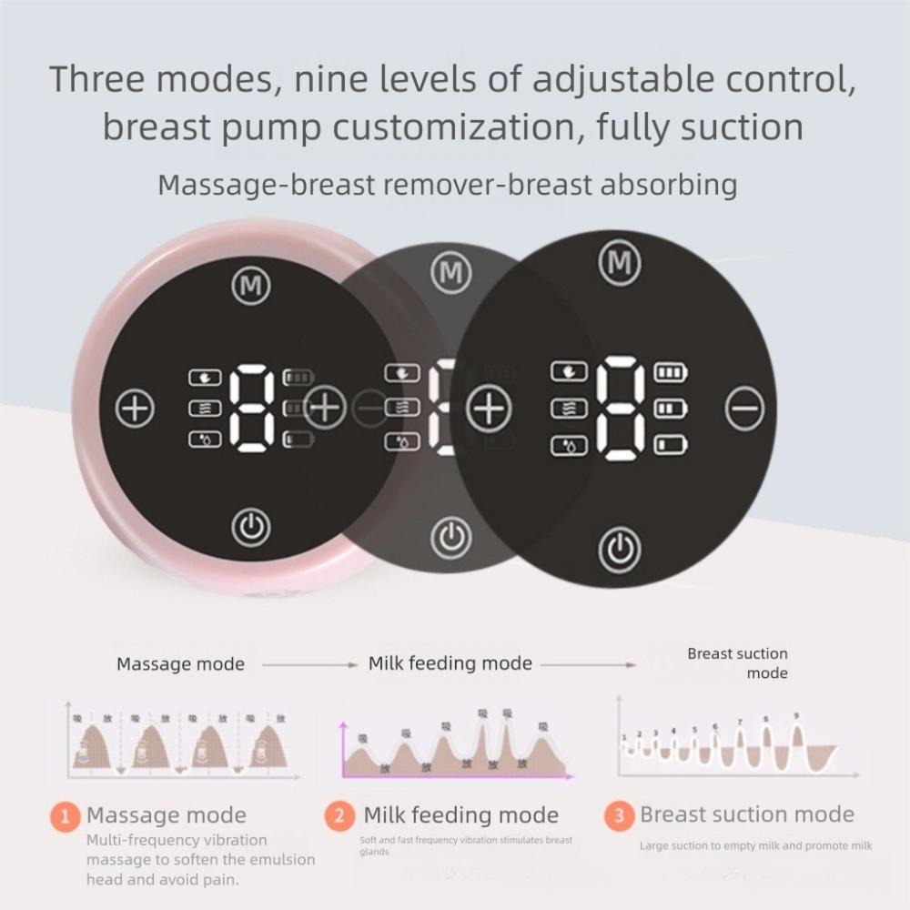 With LED Screen Electric Breast Pump Machine Breastfeeding Milk Extractor