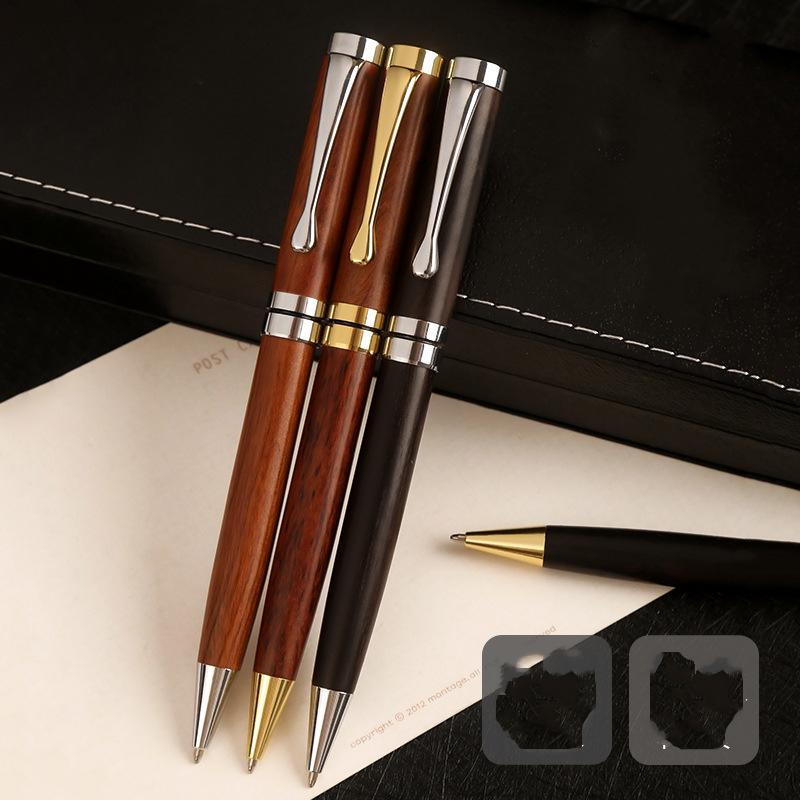 Brass Ballpoint Pen, Metal High Aesthetic Rotating Ballpoint Pen, Business Office Creative Signature Pen
