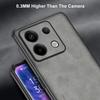 For Poco X6 5G Case Luxury PU Leather Phone Case For Xiaomi PocoX6 5G Back Cover Matte Silicone Shockproof Full Protection Coque