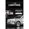 1/24 Hong Qi E-HS9 Pure Electric Large SUV Alloy Metal Diecast Model Home Display Decoration Ornaments Sound and Light Birthday