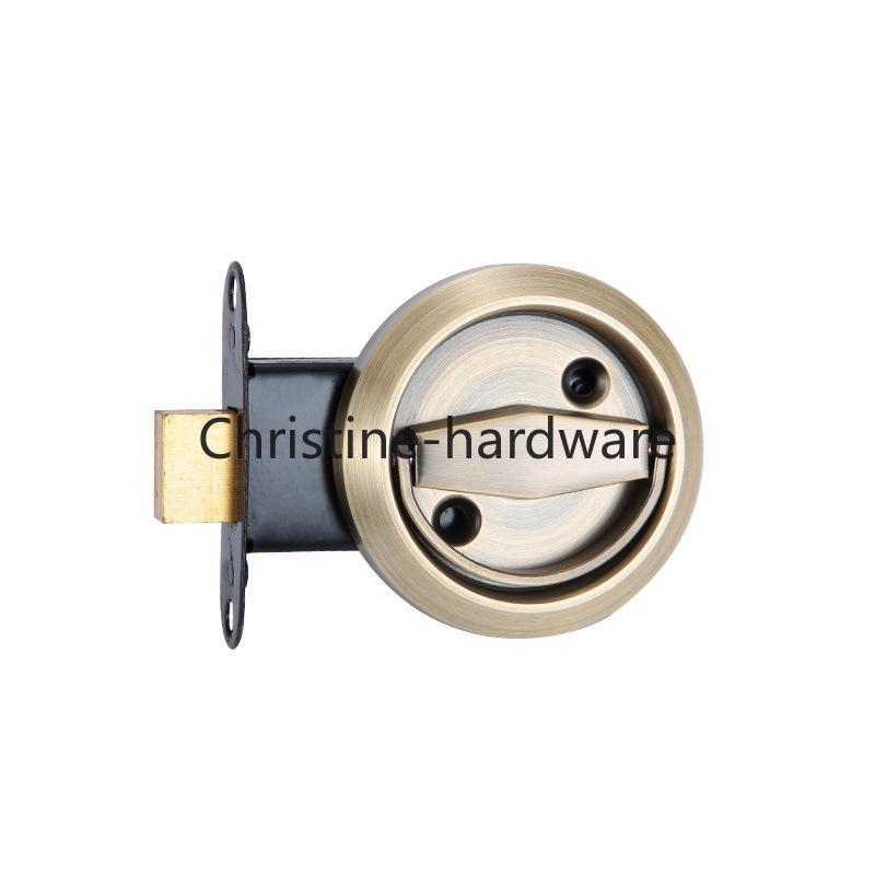 Wholesale Hidden Lock 304 Stainless Steel Single and Double-sided Sliding Door Invisible Pull Ring Concealed Embedded Handle