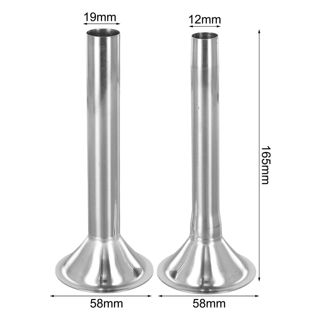 Wysokowydajny Zestaw Tubek do Nadziewania Ze Stali Nierdzewnej Zestaw 2 szt. Kompatybilny z Maszynkami do Mięsa Rozmiar 5