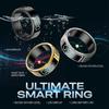 New Smart Ring Men Women LED Display Screen Heart Rate Blood Oxygen Monitoring 5ATM Waterproof Multi Sports Modes SR08